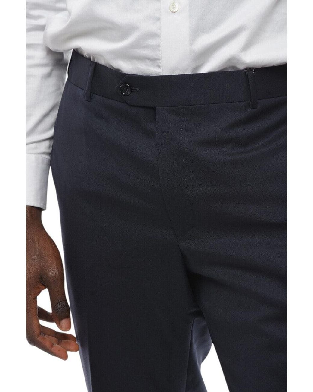 Corneliani Gray Dark Tailored Pants for men