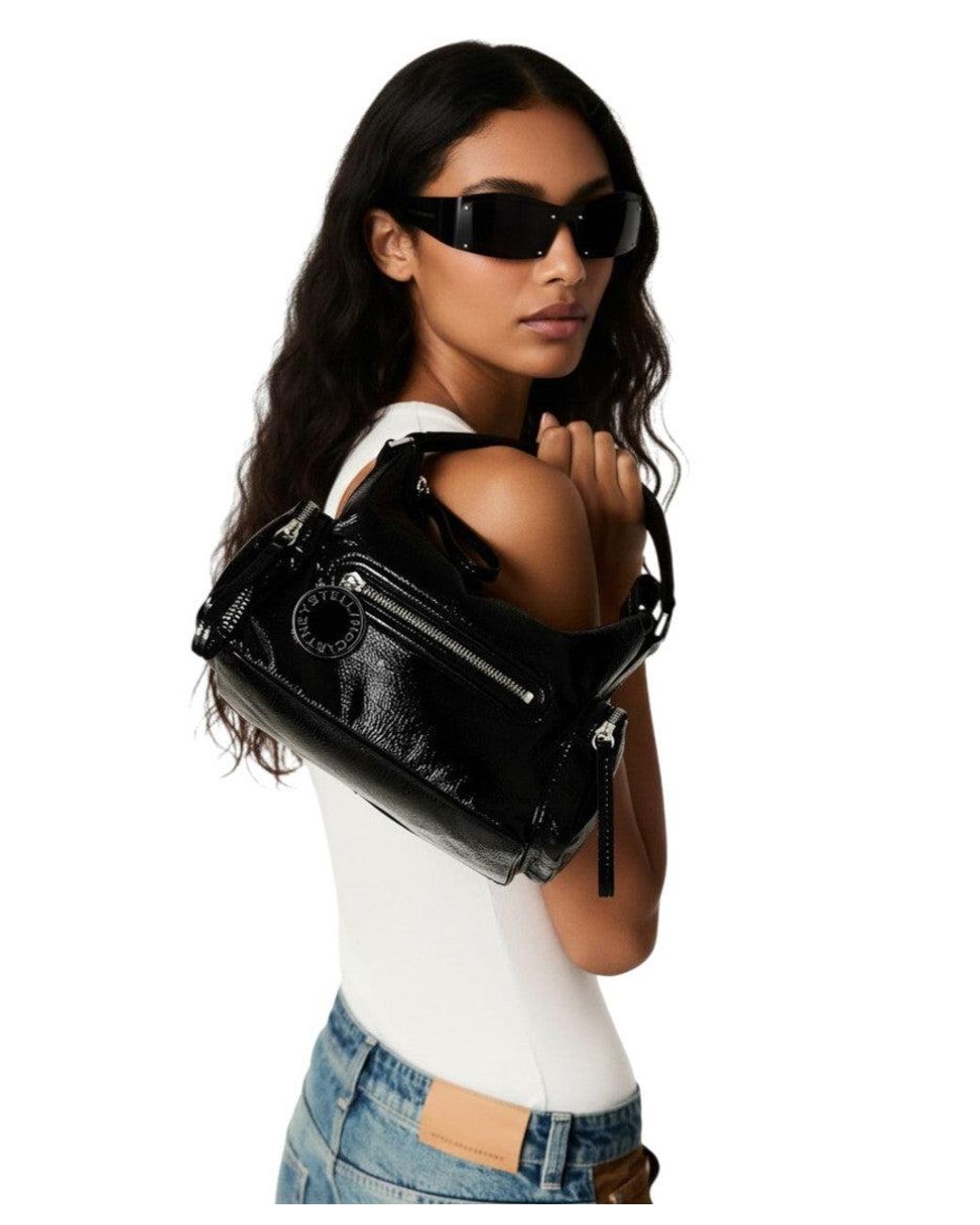 Stella McCartney Black Dartmoor Small Shoulder Bag