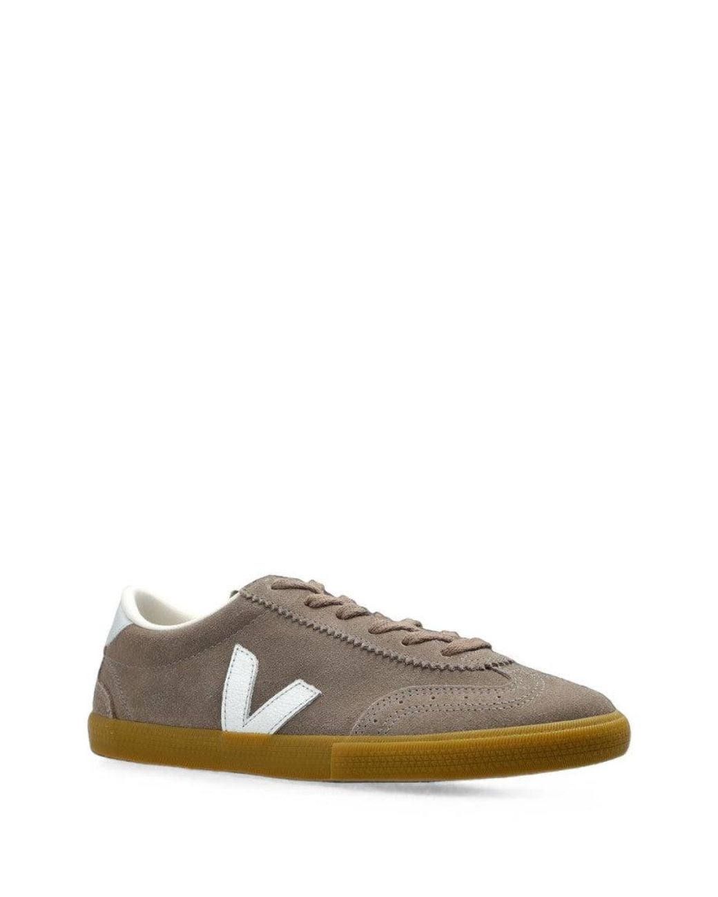Veja Gray Logo Volley Sneakers