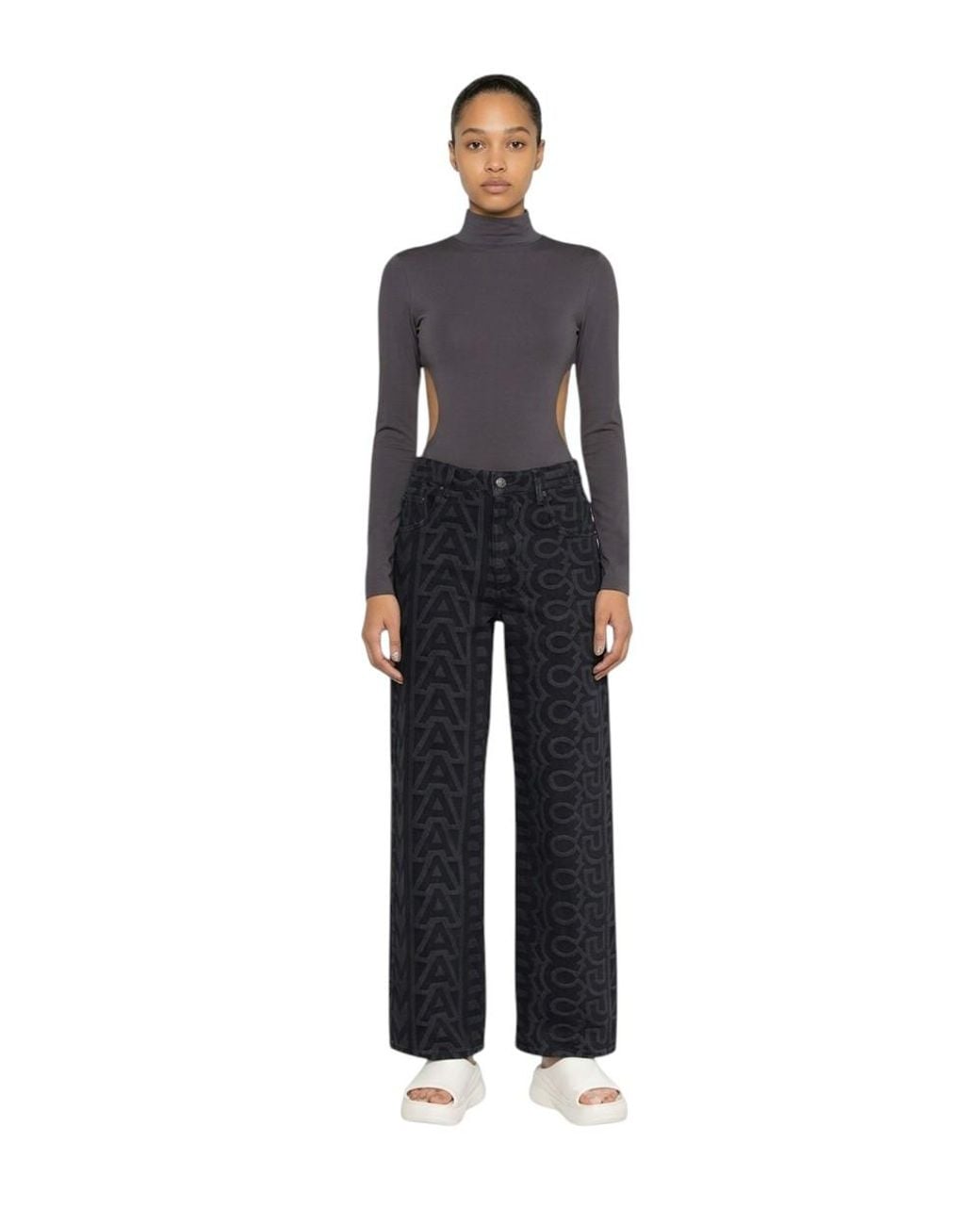 Marc Jacobs Black 'Monogram' Jeans