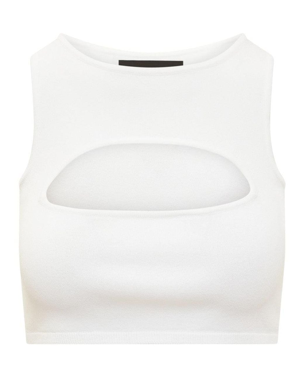 DSquared² White Cut-Out Top