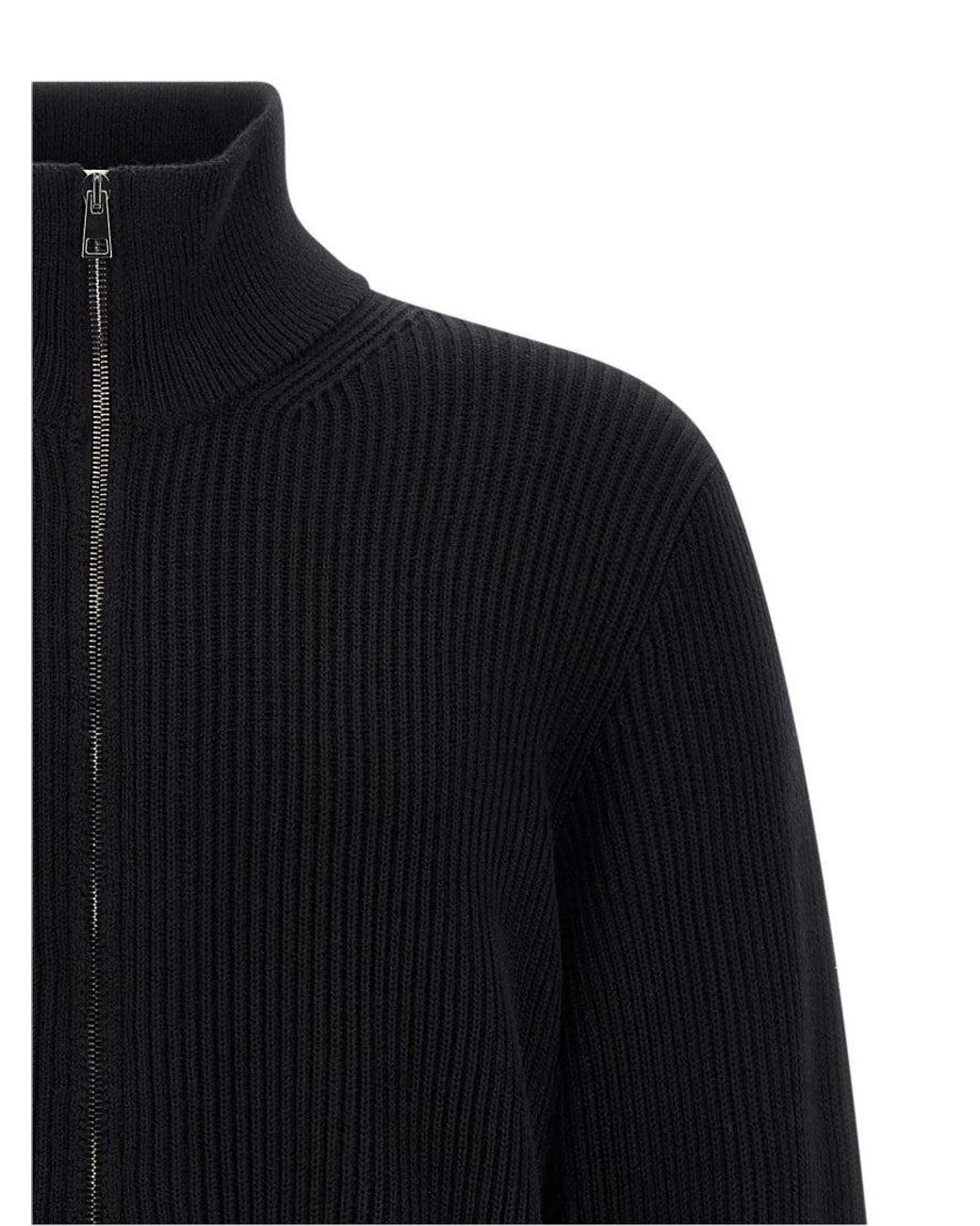 Roberto Collina Blue Ribbed Cardigan for men