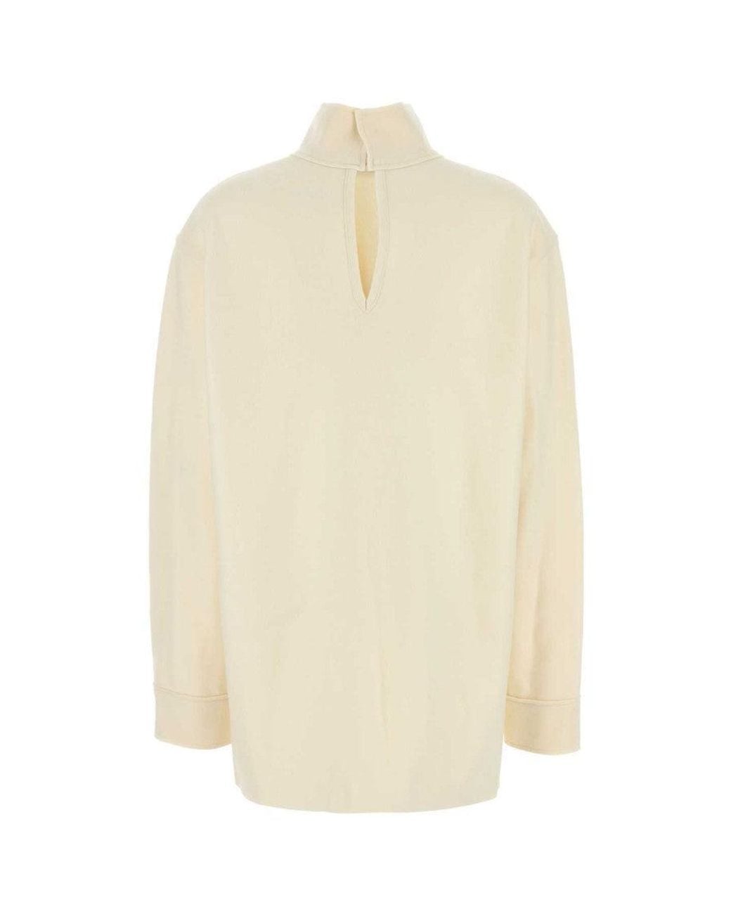 Jil Sander White Turtleneck Top