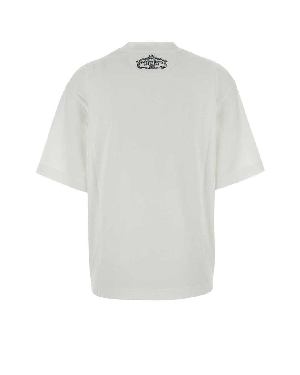 Bottega Veneta White Crew Neck T-Shirt