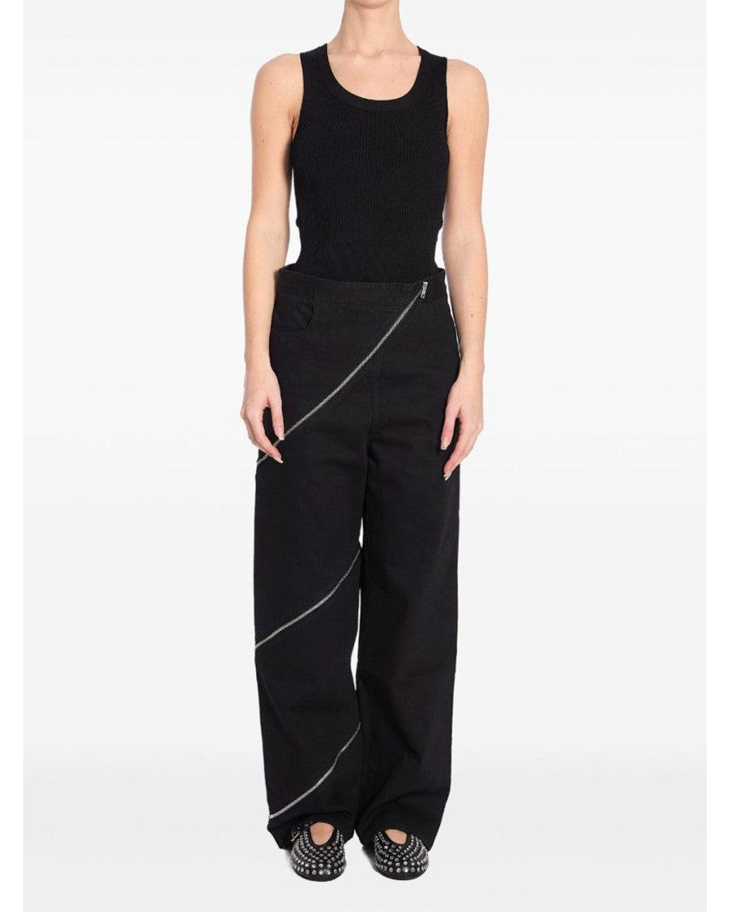 Alaïa Blue Sleeveless Ribbed Knit Bodysuit