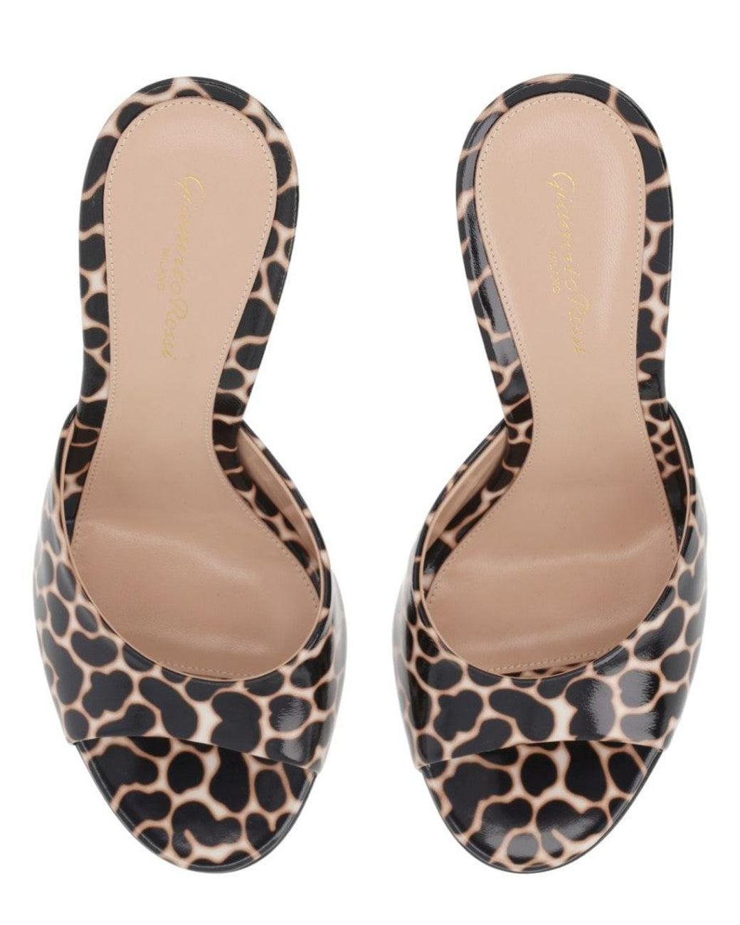 Gianvito Rossi Metallic Slip-On Heels