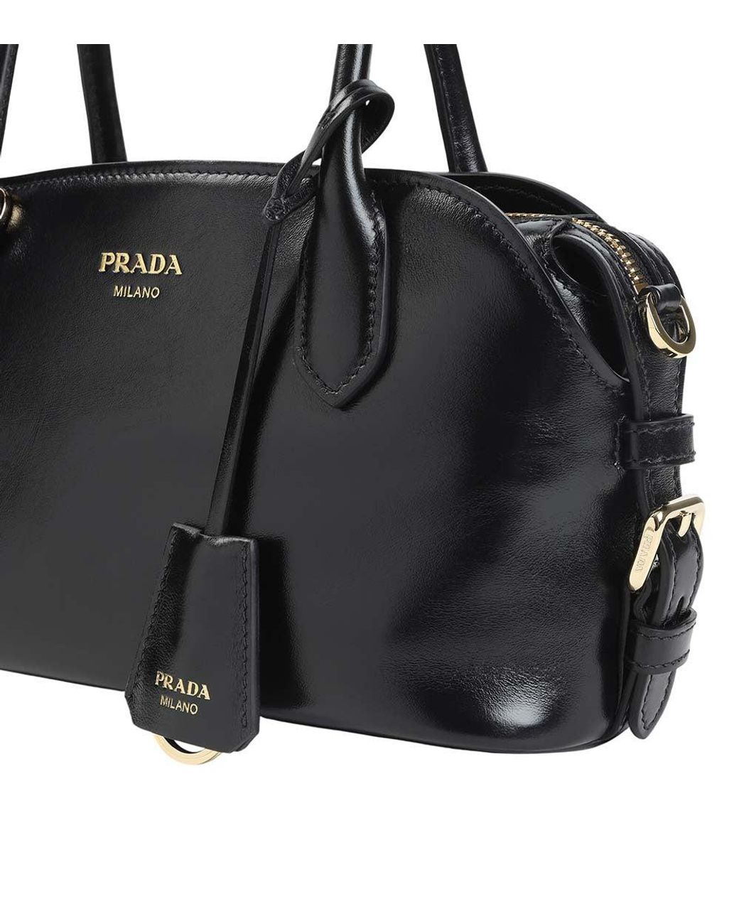 Prada Black Logo Small Satchel