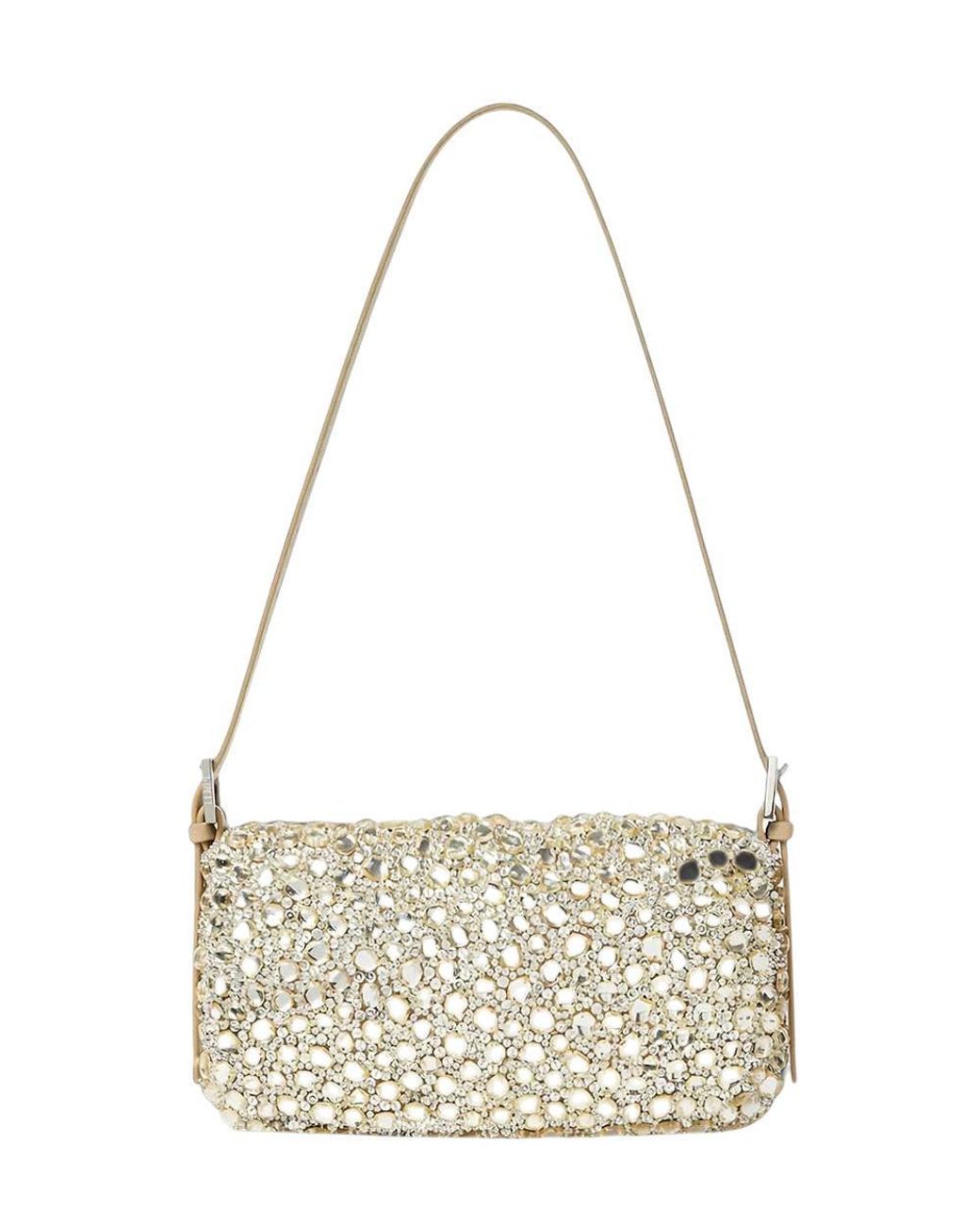 Fendi Metallic Baguette Medium Shoulder Bag