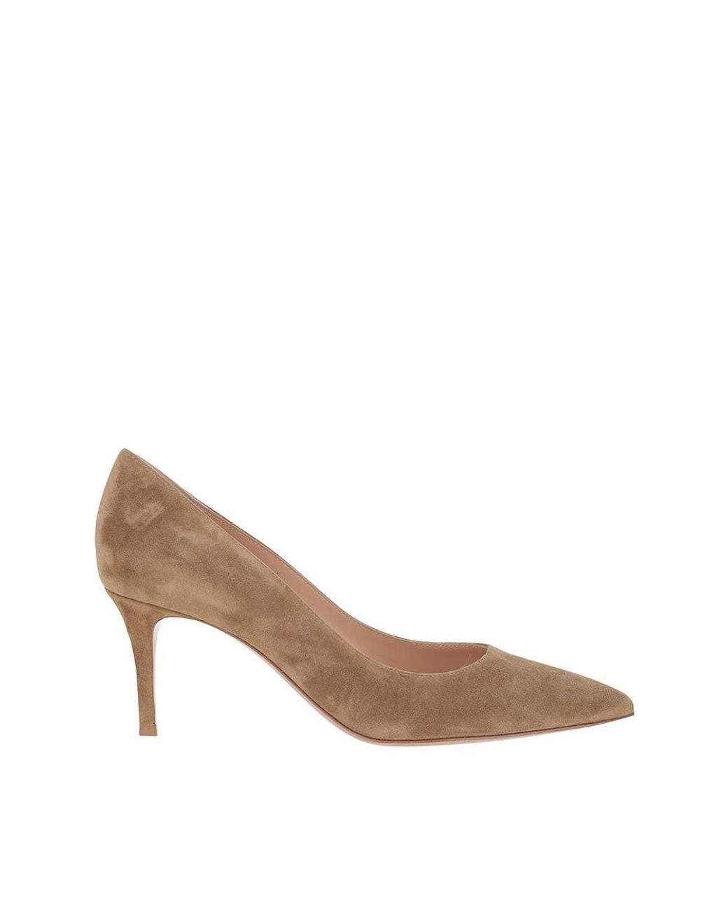 Gianvito Rossi Brown Slip-On Pumps