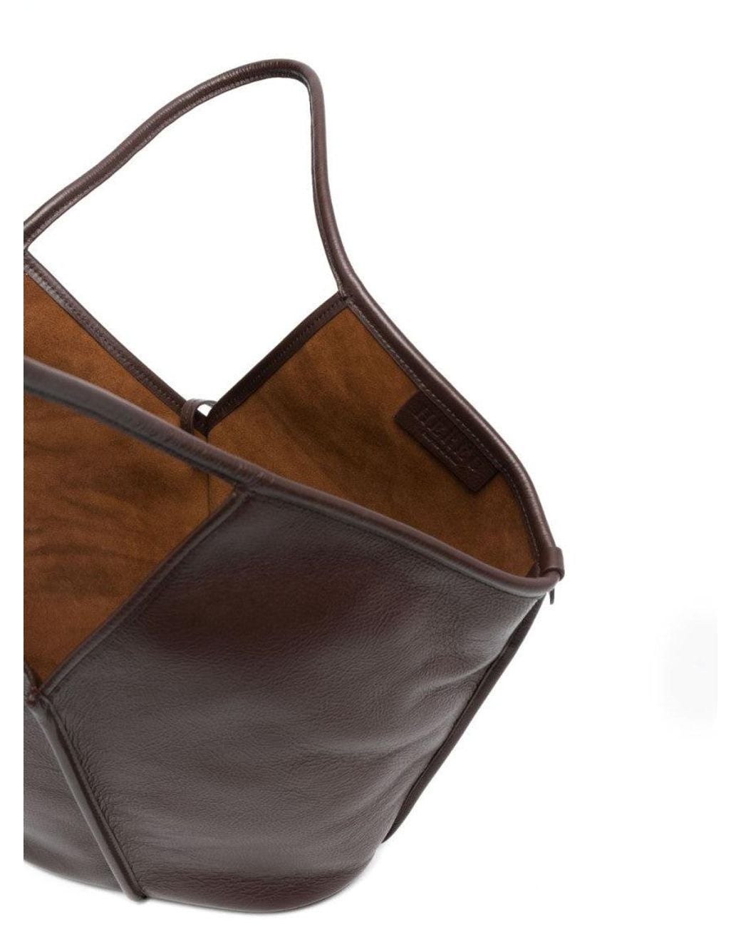 Hereu Brown Dark Calella Tote Bag