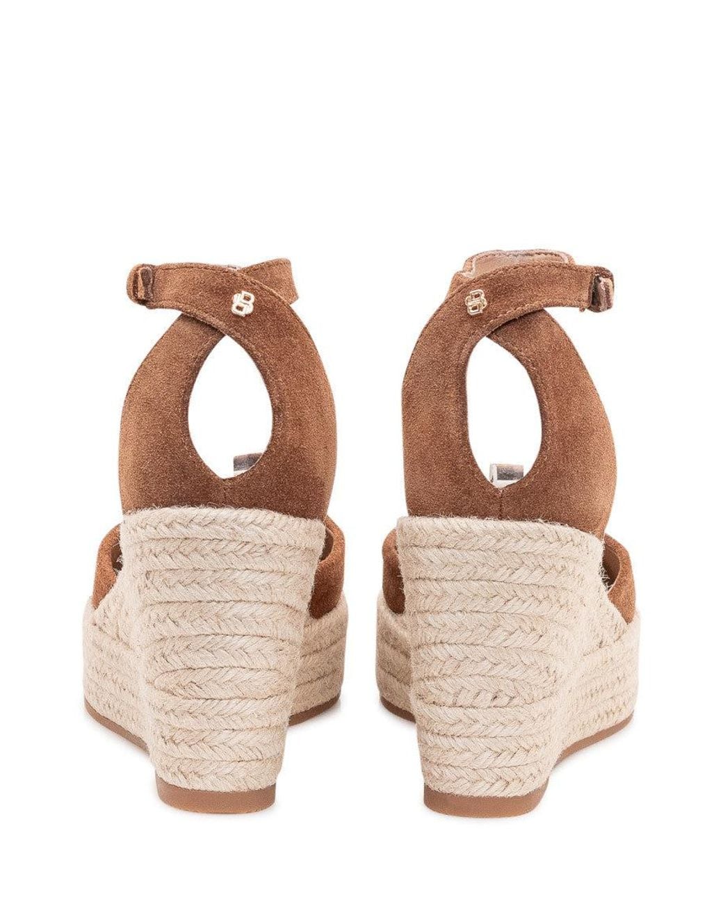 Boss Pink Ankle-Strap Wedges