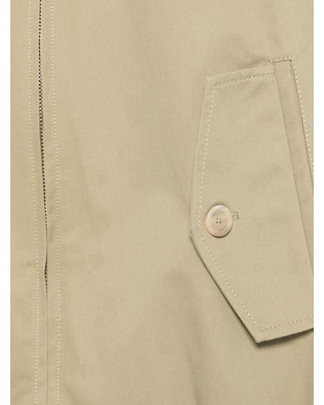 Semicouture Natural Solid Shirt Collar Jacket