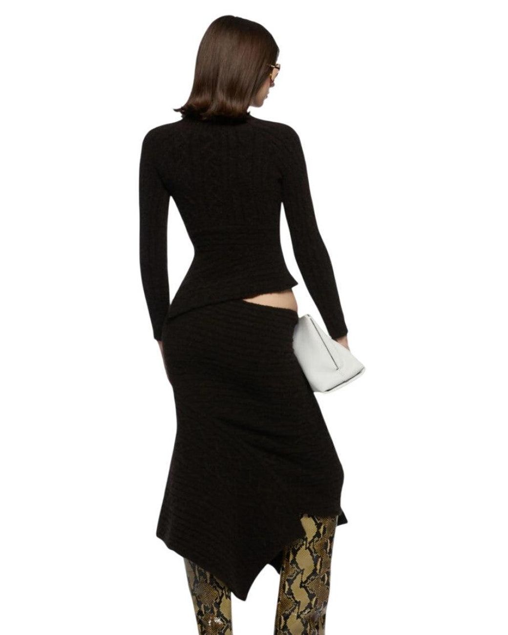 The Attico Black V Neck Sweater