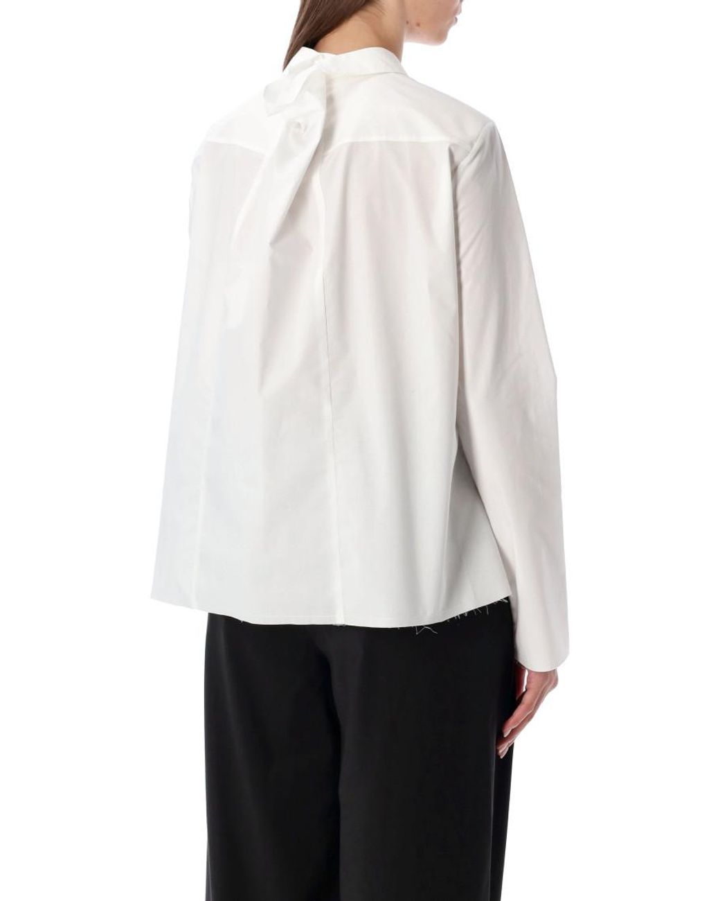 MM6 by Maison Margiela White Regular Solid Shirt