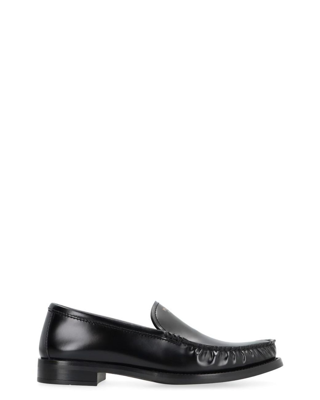 Prada Black Leather Loafers Calf