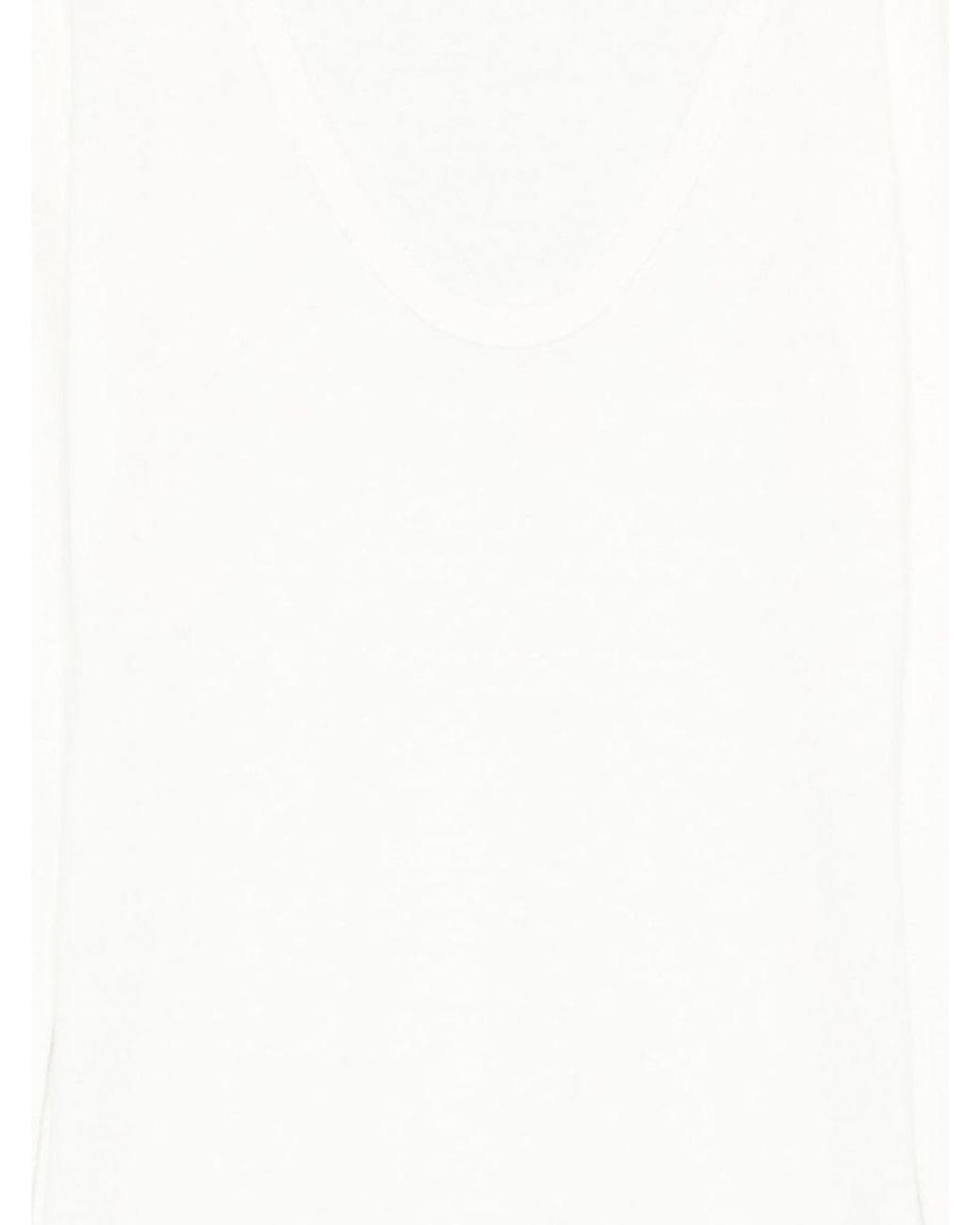 Lisa Yang White Scoop Neck Sweater