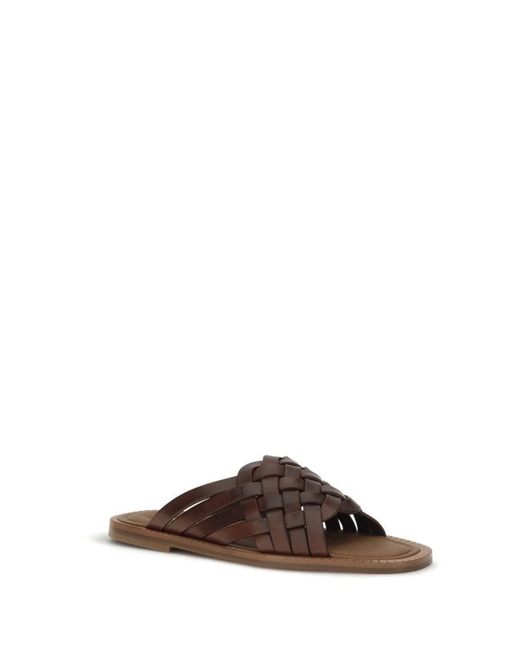 Miu Miu Brown Leather Sandals