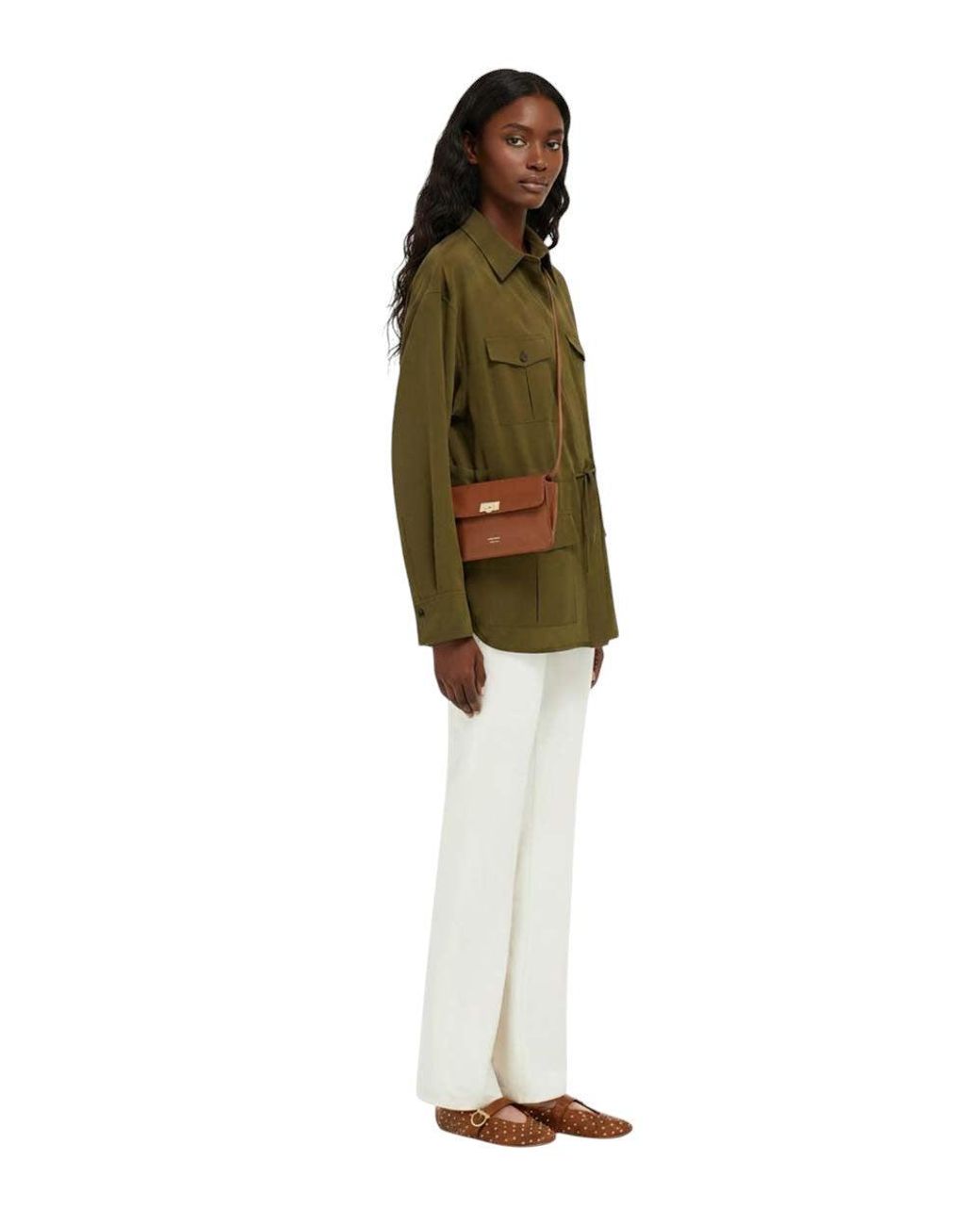 Ferragamo Brown Gancini Mini Crossbody Bag