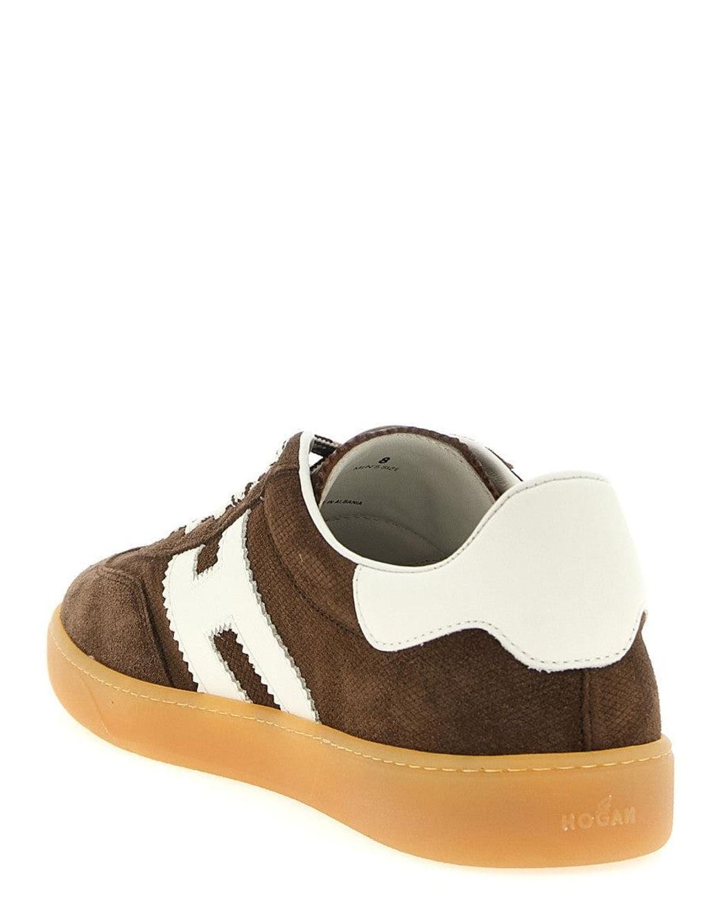 Hogan Brown Logo Sneakers for men