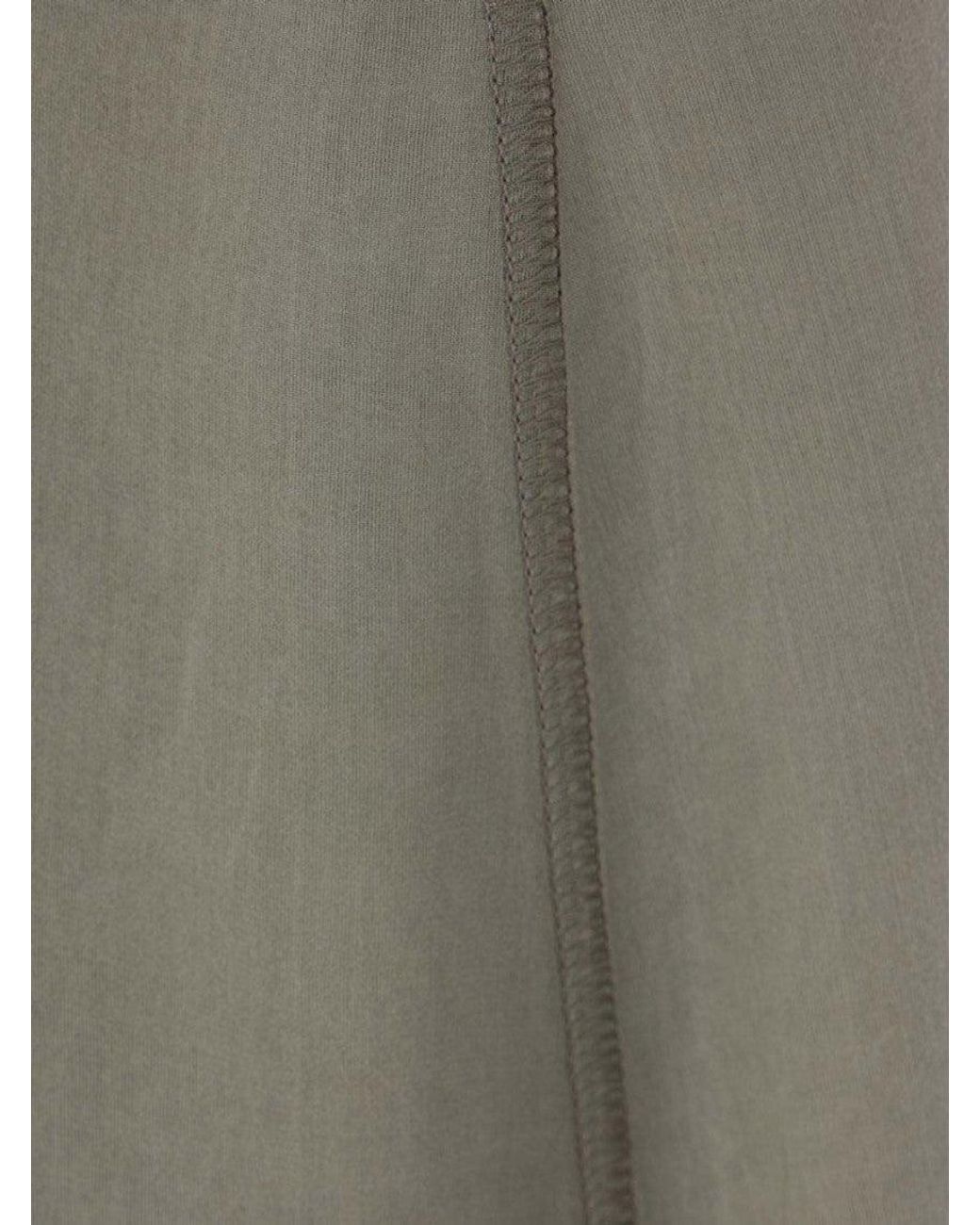 Brunello Cucinelli Gray Light Solid Midi Skirt