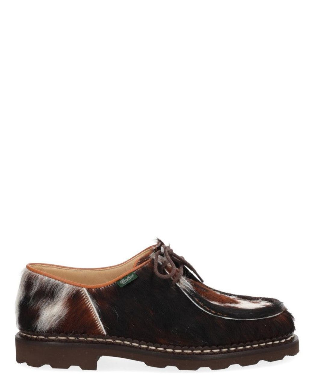 Paraboot Black Leather Dress Shoes for men