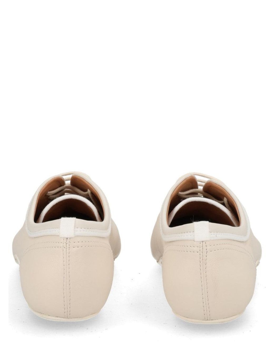 Dries Van Noten Natural Lace Ballerina Sneakers