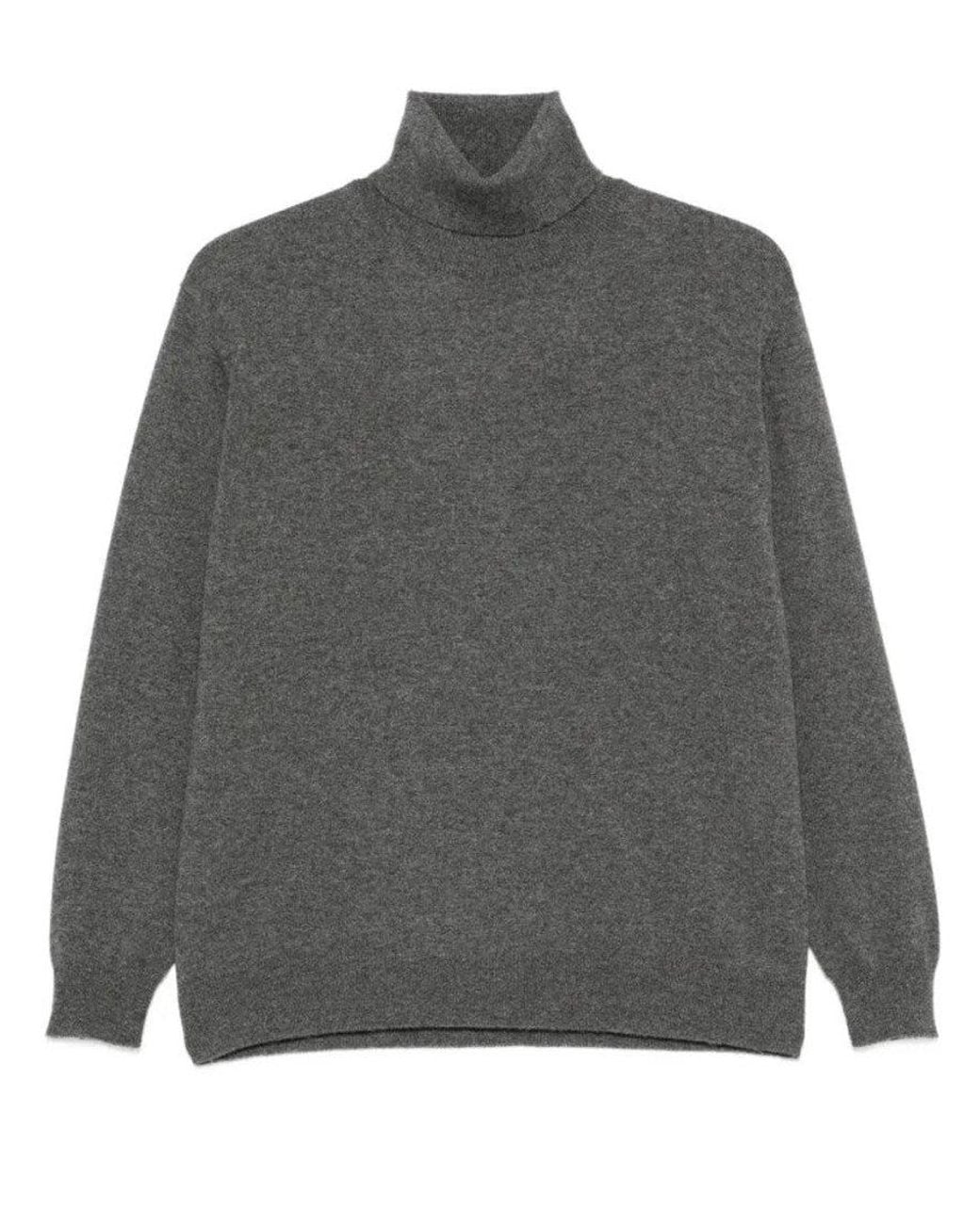 Brunello Cucinelli Gray Turtle Neck Sweater