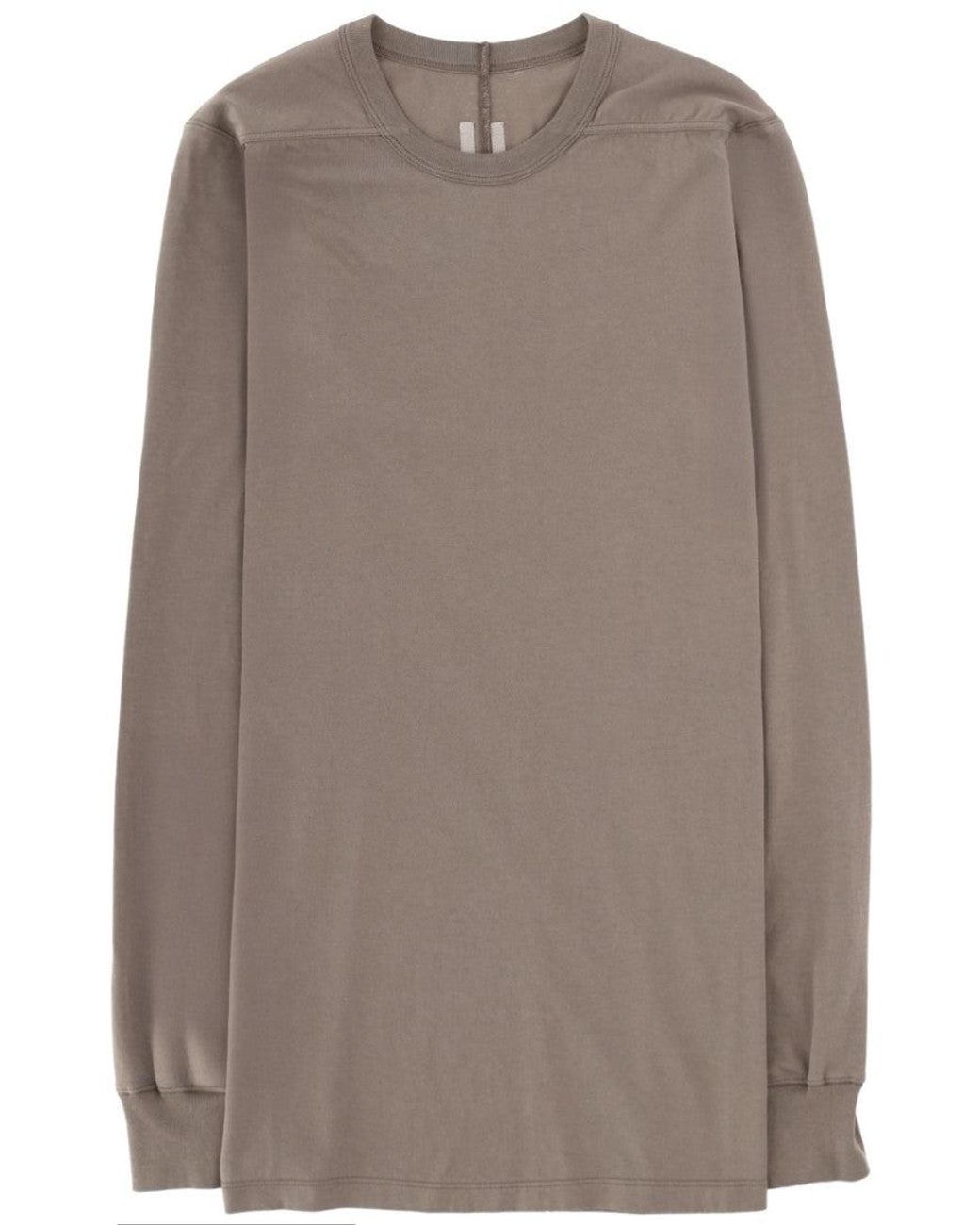 Rick Owens Brown Level Ls T-Shirt Cotton T-Shirts for men