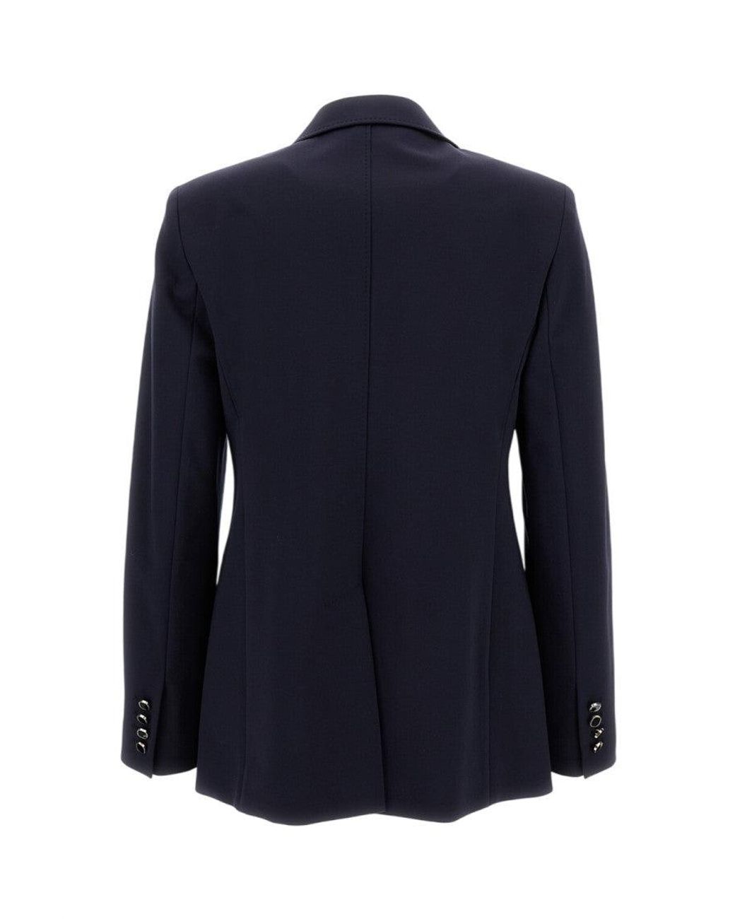Max Mara Blue Jersey Riviera Double Breasted Blazer