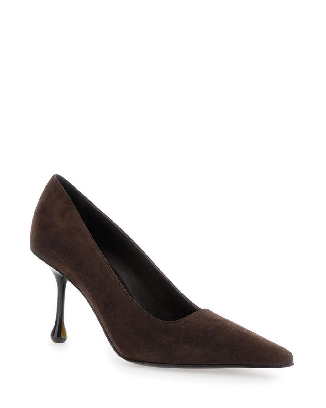 Jimmy Choo Brown Dark Slip On Pumps
