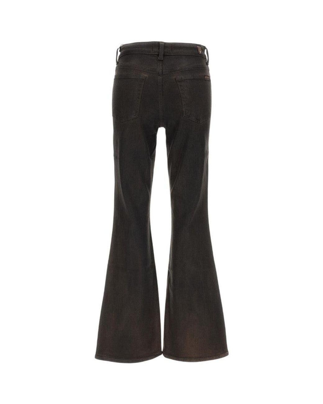 7 For All Mankind Black Bootcut High Rise Jeans