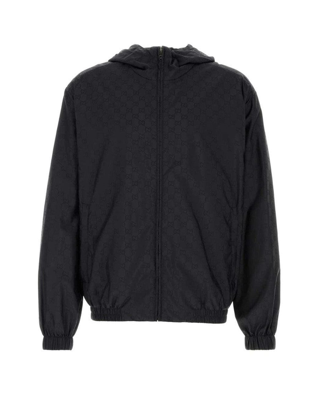 Gucci Blue Dark Zip-Up Jacket for men