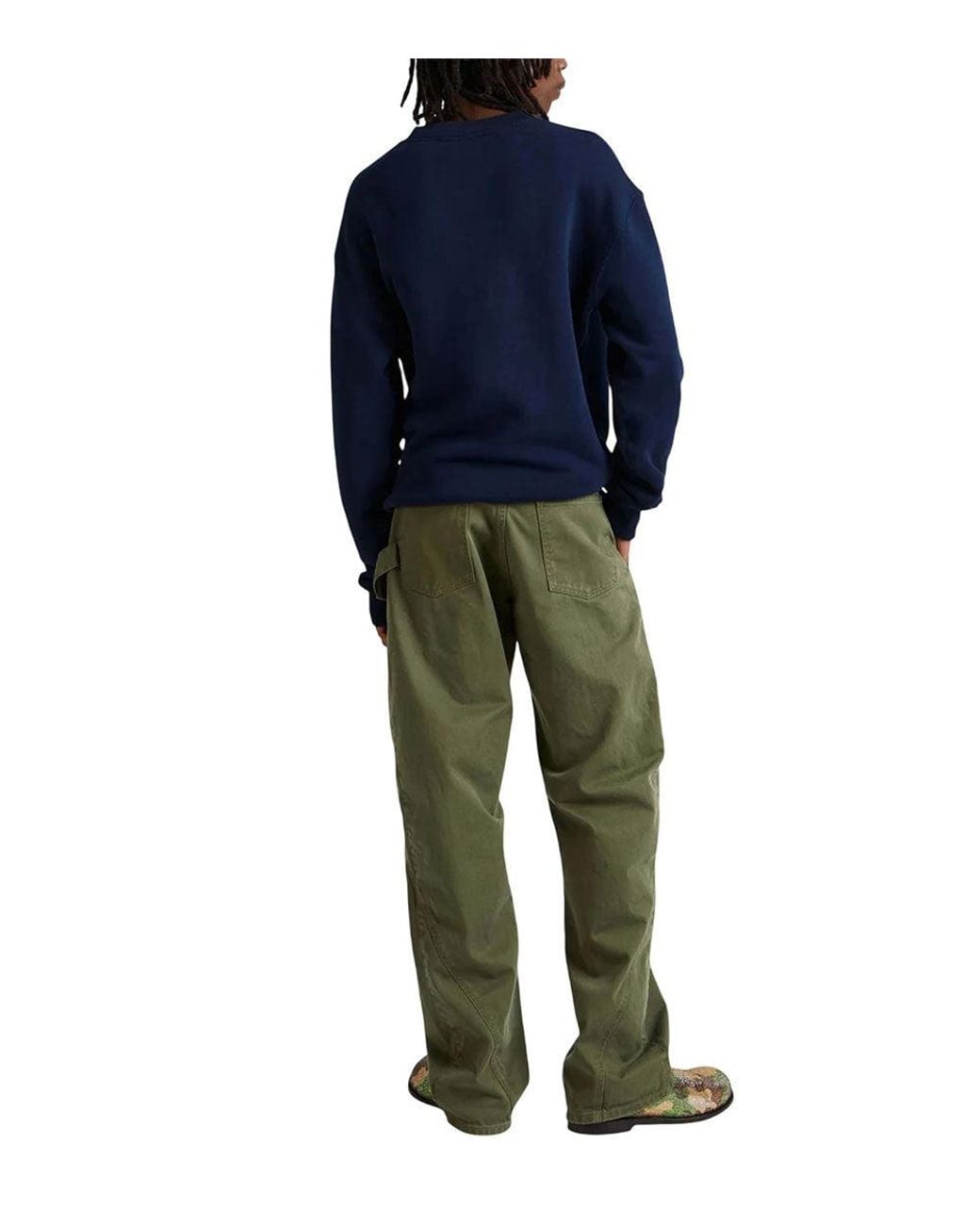 J.W. Anderson Blue Logo Sweatshirt for men
