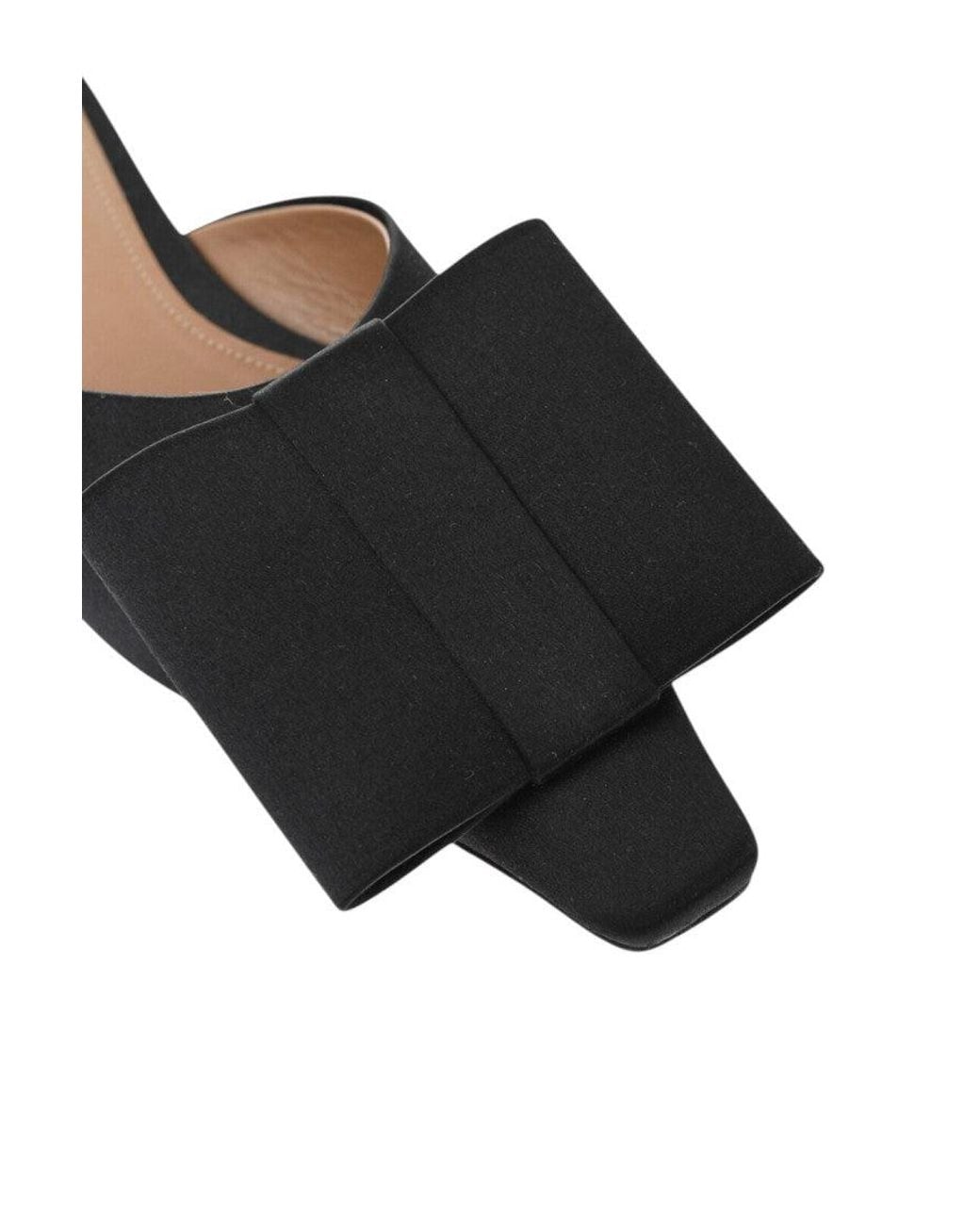 Marni Black Maxi Bow Mules