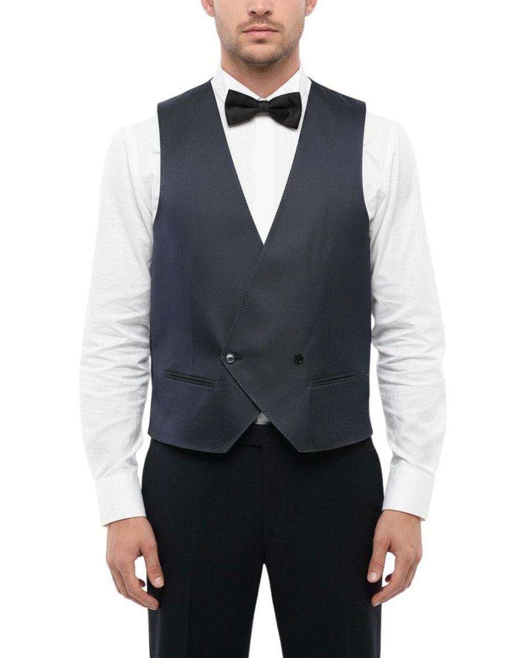 Corneliani Blue Tailored Waistcoat for men