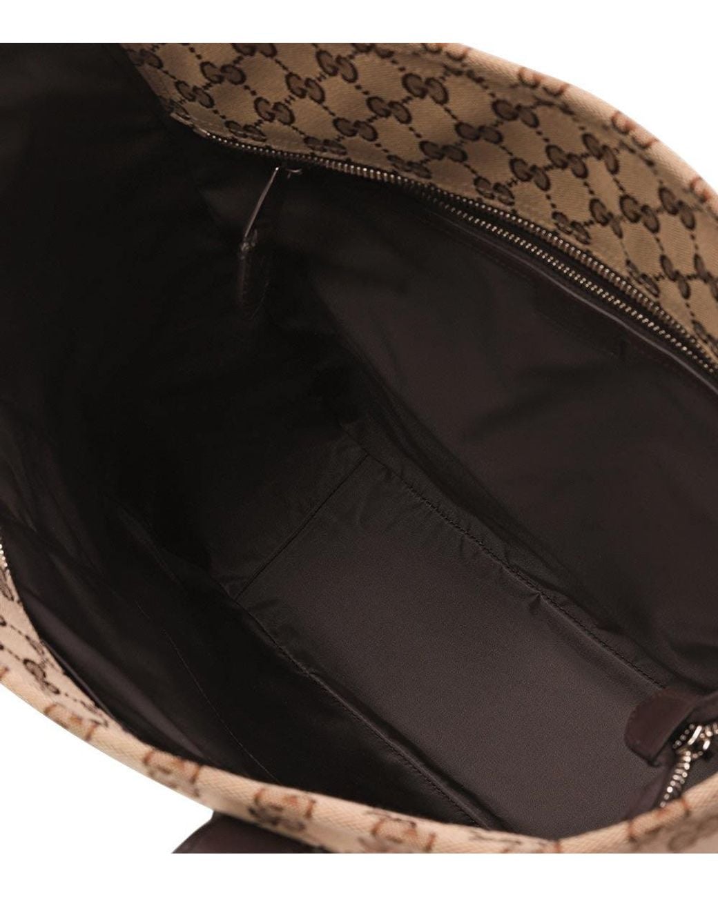 Gucci Brown Gg Logo Medium Tote for men