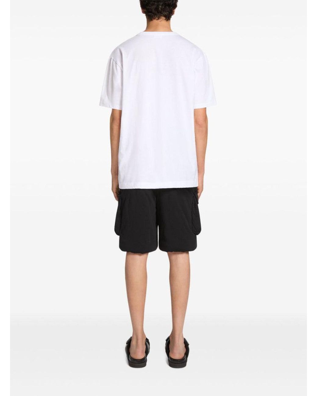Dries Van Noten White Crew Neck T-Shirt for men