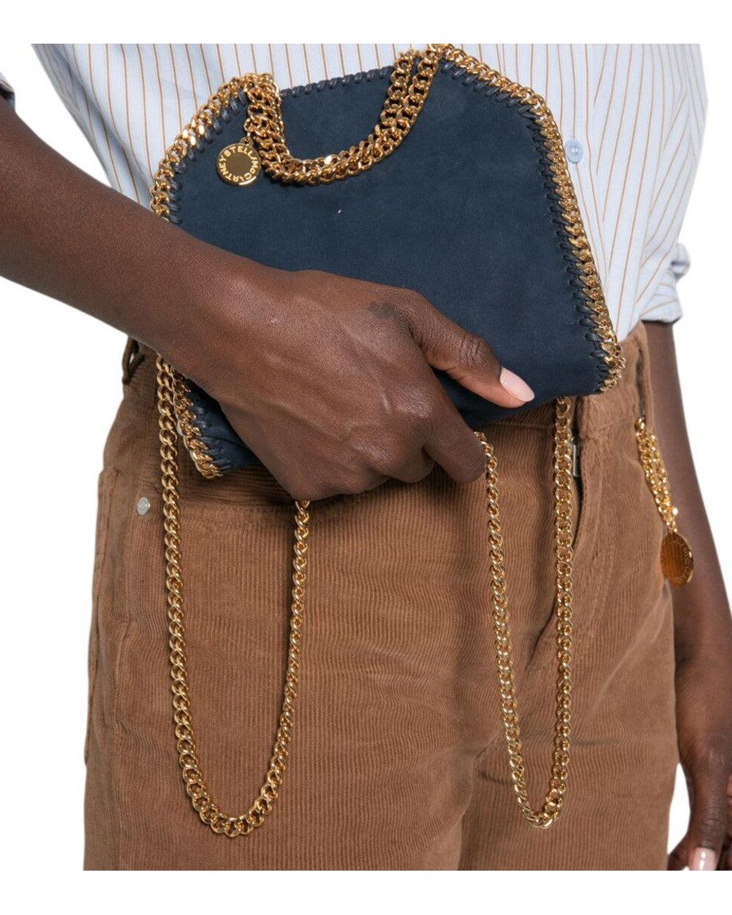 Stella McCartney Blue Falabella Tiny Crossbody Bag