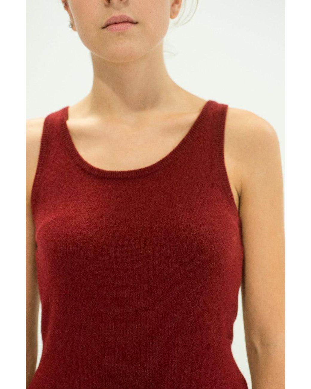 LA ROSE Red Tank Top