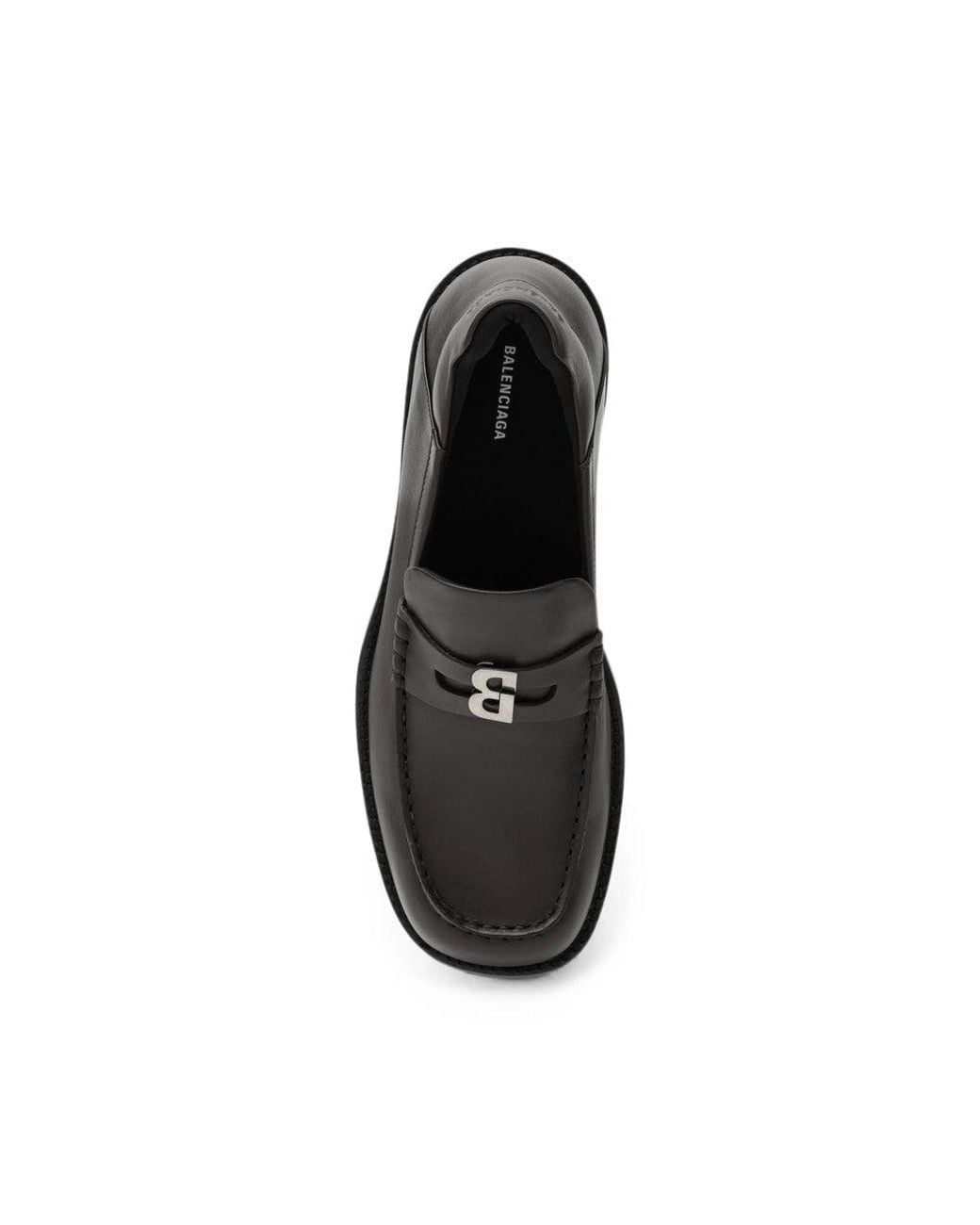 Balenciaga Black Slip On Loafers