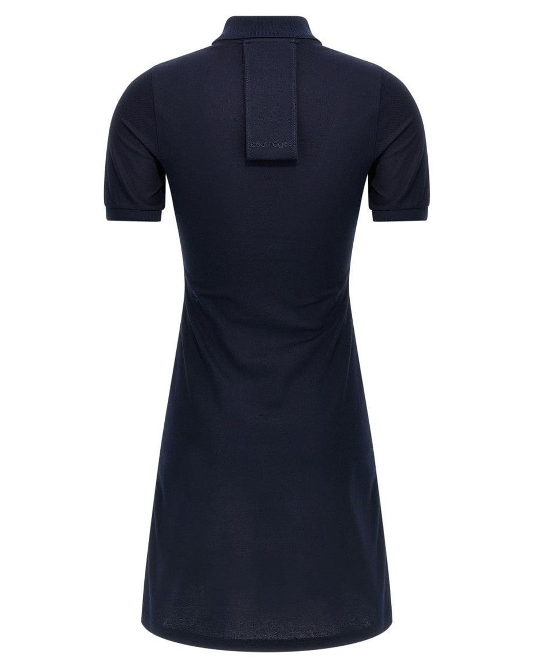Courreges Blue Pique Polo Dress
