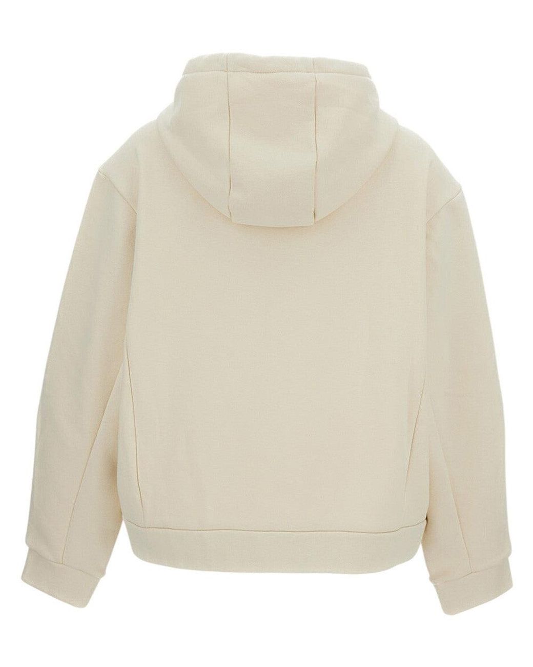 Moncler Natural Logo Hood Sweatshirt
