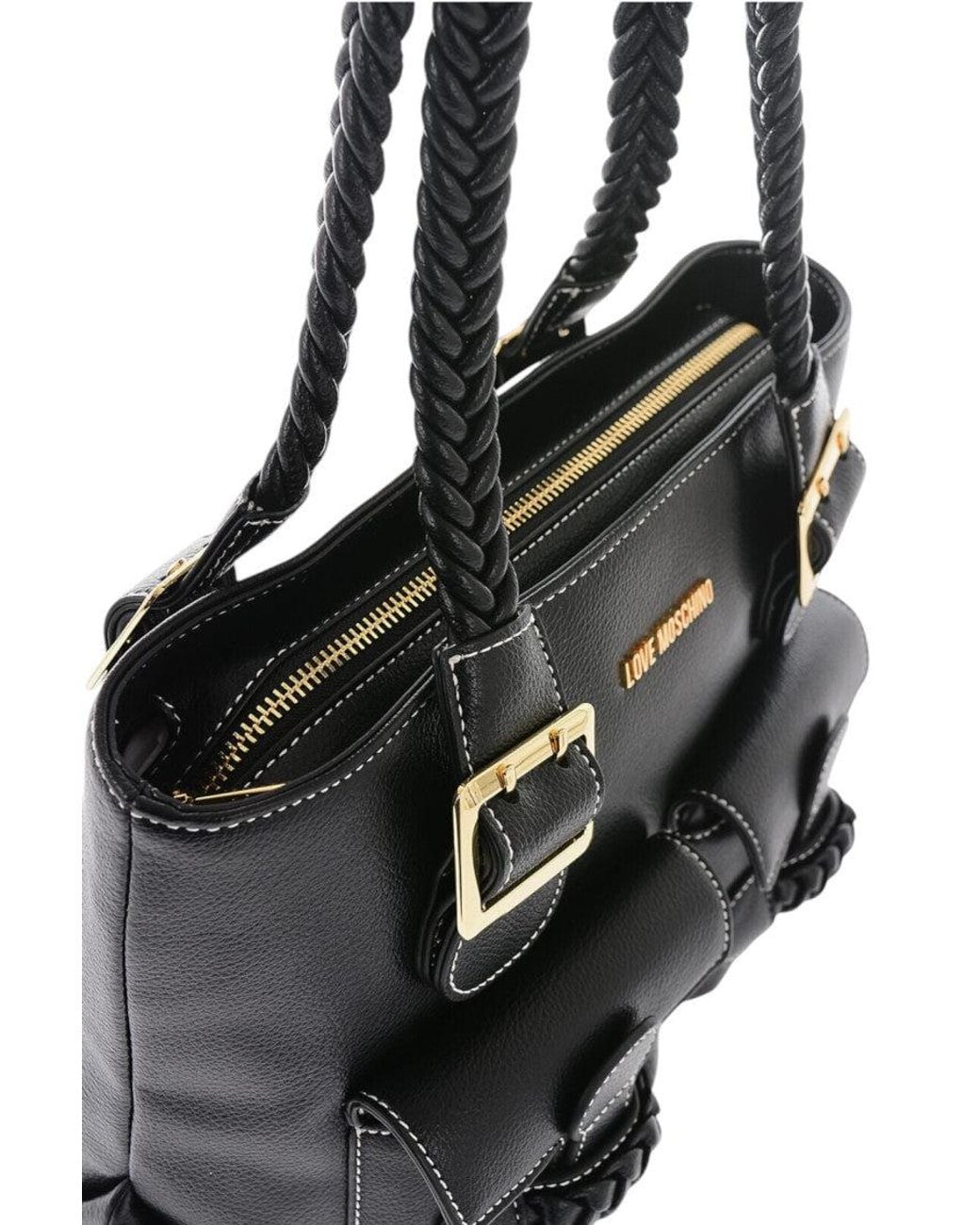 Love Moschino Black Logo Medium Tote