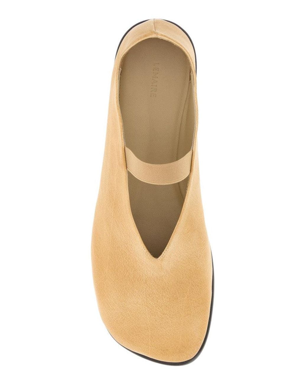 Lemaire Natural Leather Ballet Flats