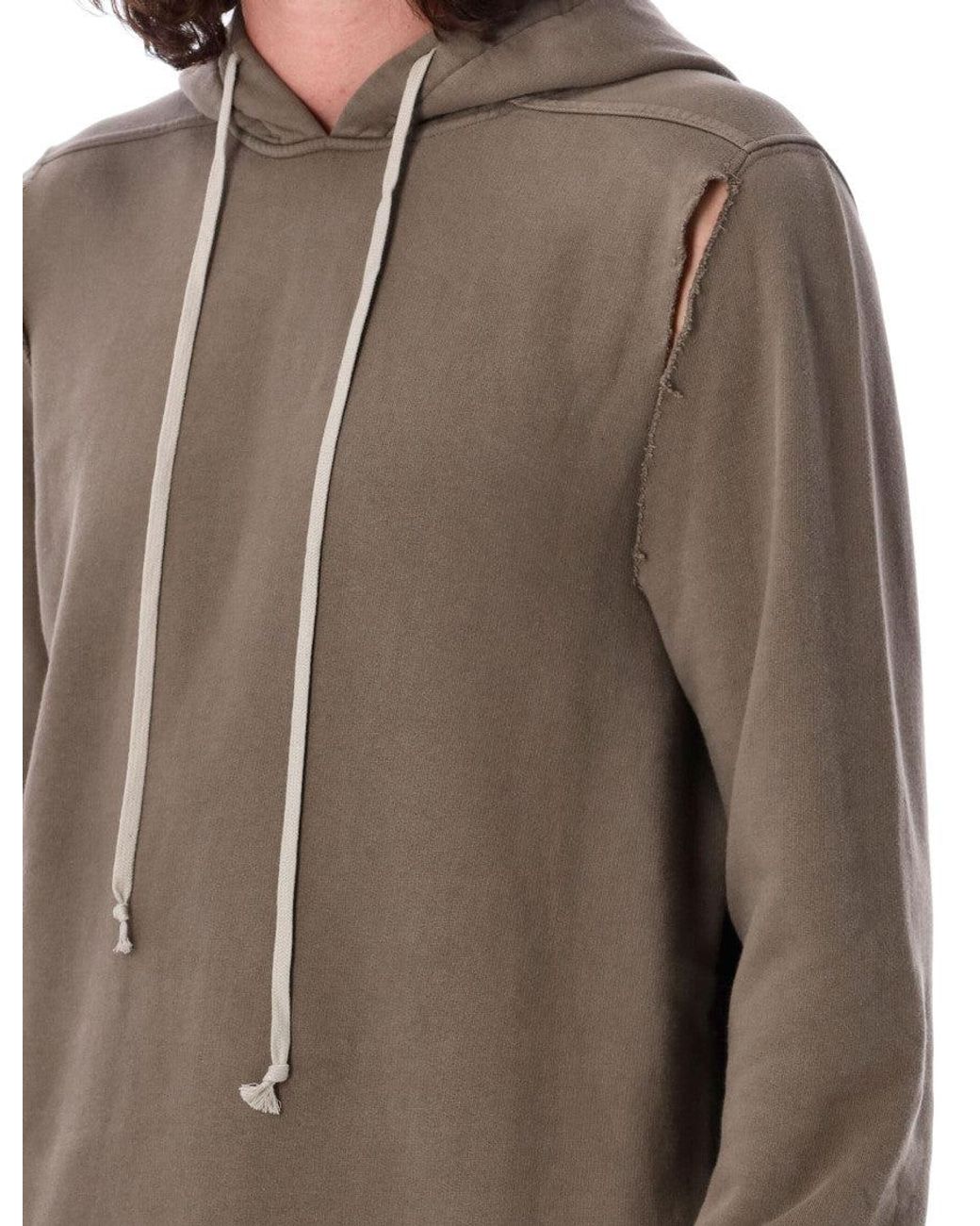 Rick Owens Brown Oversized Hoodie for men