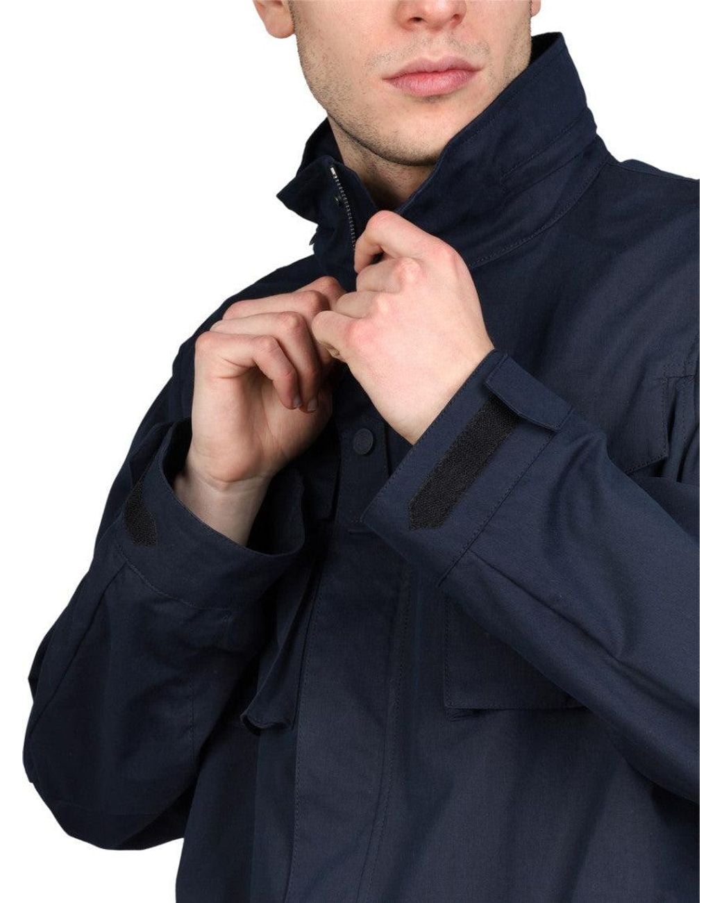 Lardini Blue Solid Jackets for men