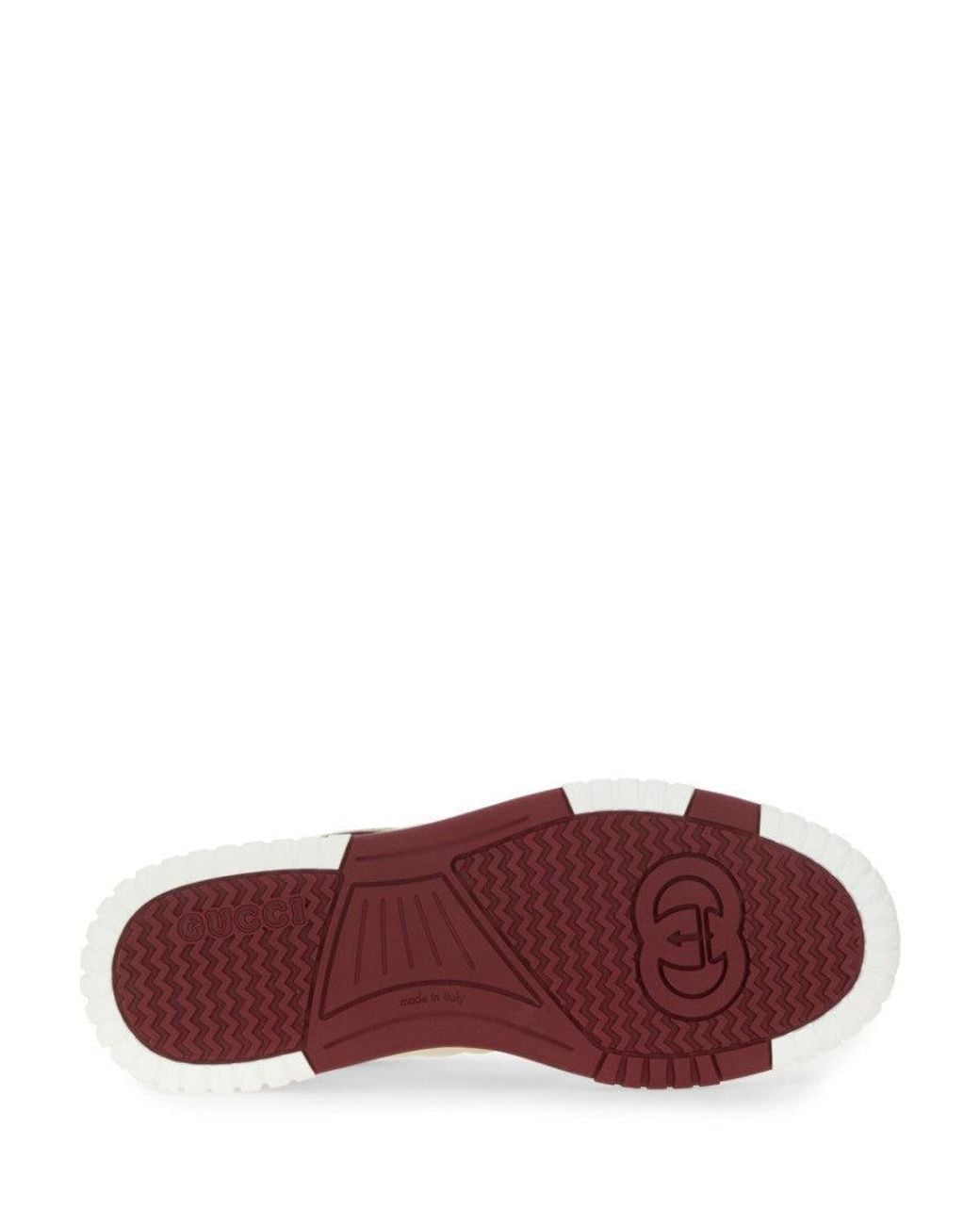 Gucci Natural Leather Re-Web Sneakers