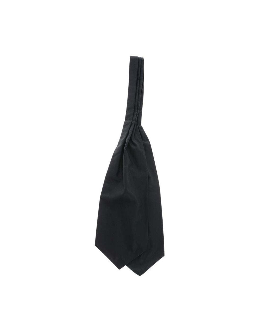 Corneliani Blue Ascot Ruche Tie for men