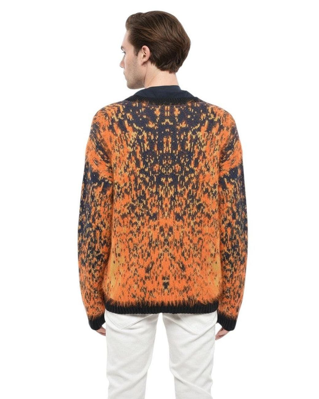 DIESEL Multicolor V Neck Cardigan for men