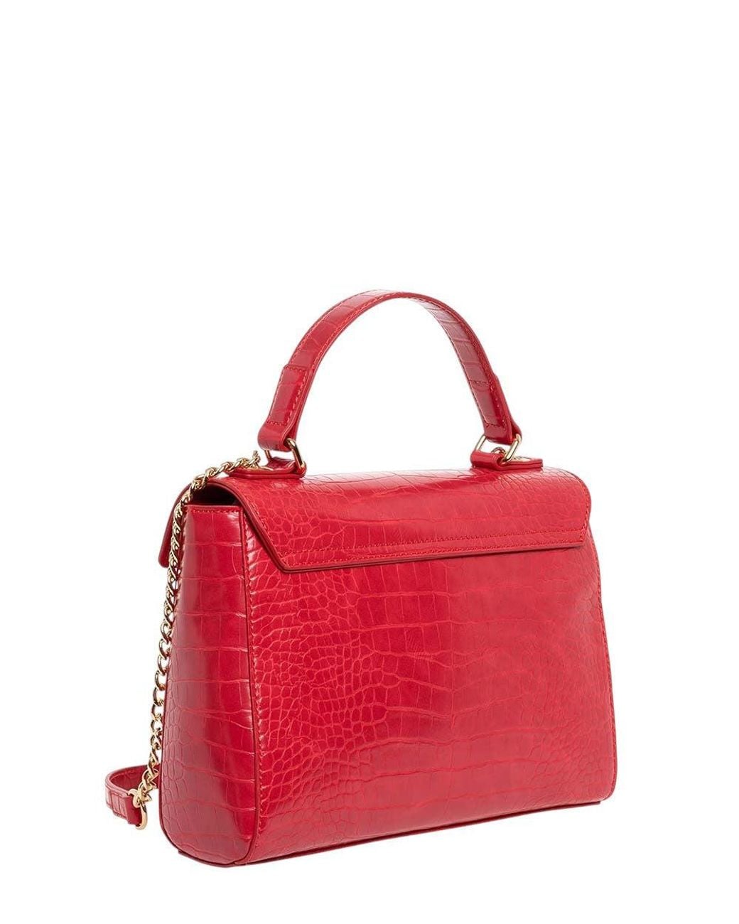 Love Moschino Red Logo Small Satchel